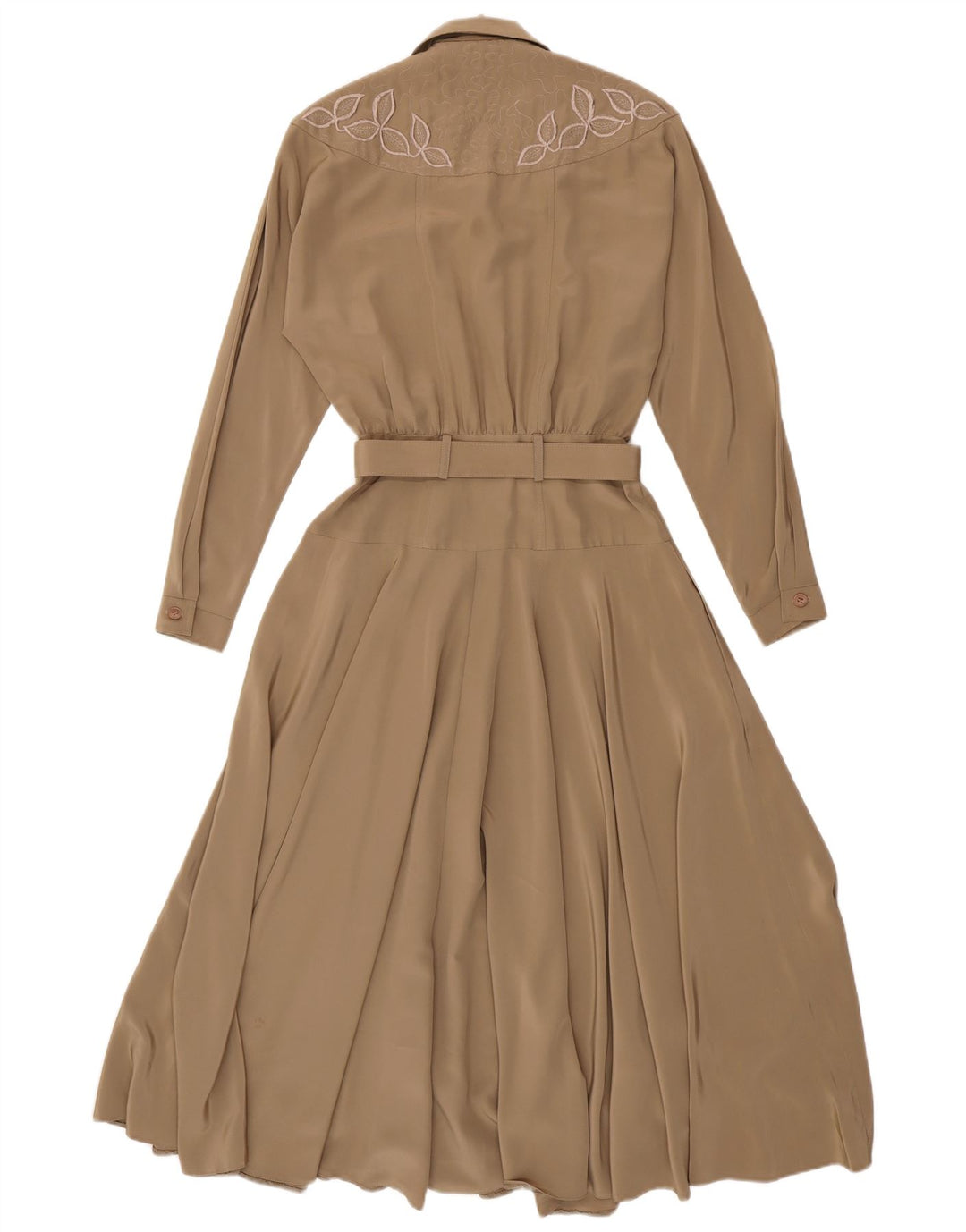 WALLIS Robe longue à manches longues pour femme US 8 Beige moyen