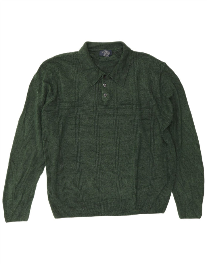DOCKERS Pull Col Polo Homme XL Vert Acrylique