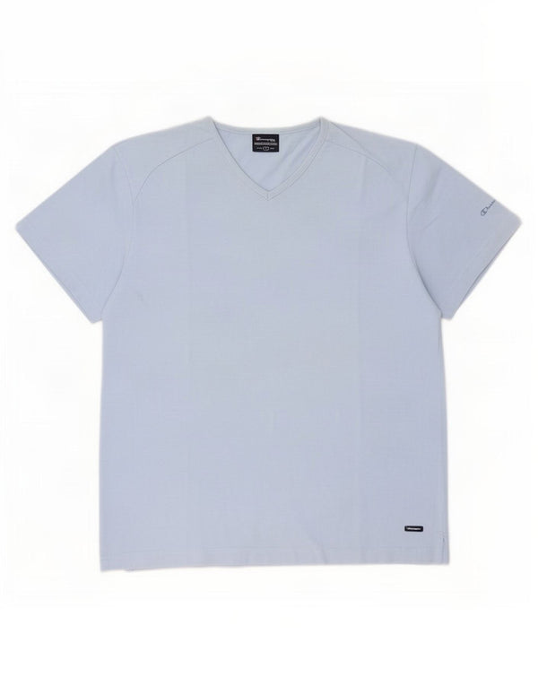 Champion T-Shirt Homme Haut Large Bleu Coton
