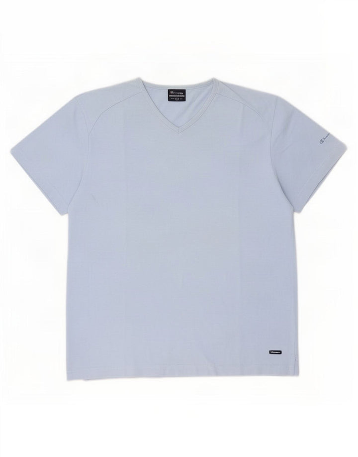Champion T-Shirt Homme Haut Large Bleu Coton