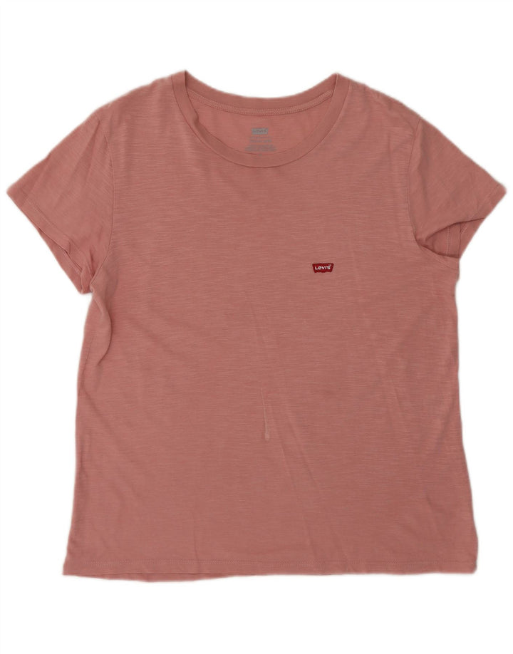 Levi's T-Shirt Femme UK 14 Rose Moyen Moucheté