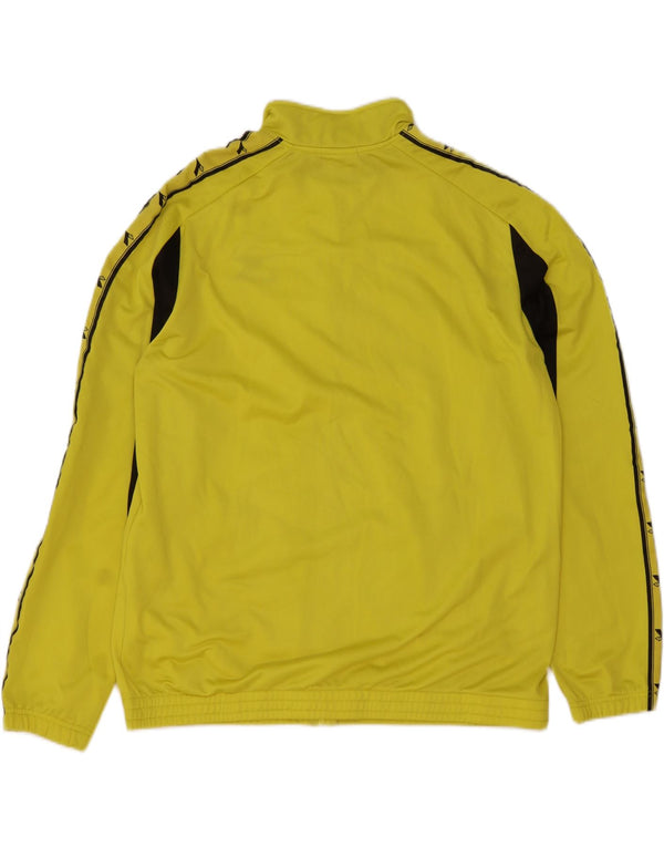 DIADORA Veste de survêtement graphique pour homme 3XL Jaune Colorblock Polyester