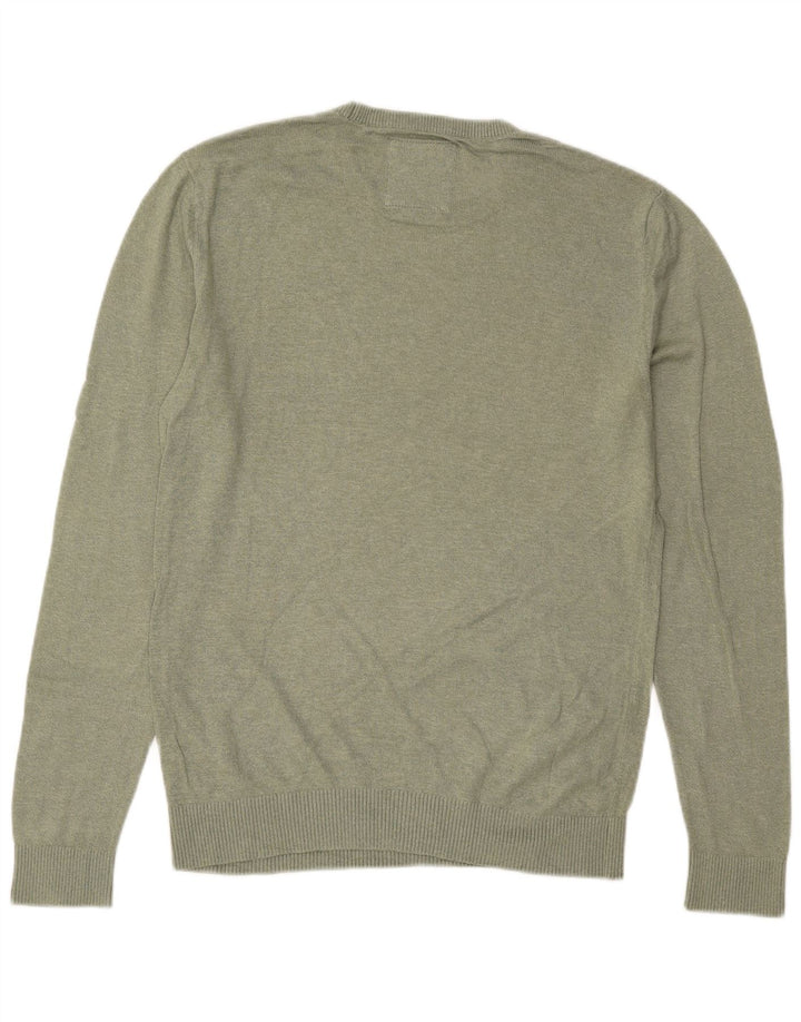Hollister Pull Ras du Cou Homme Vert Moyen