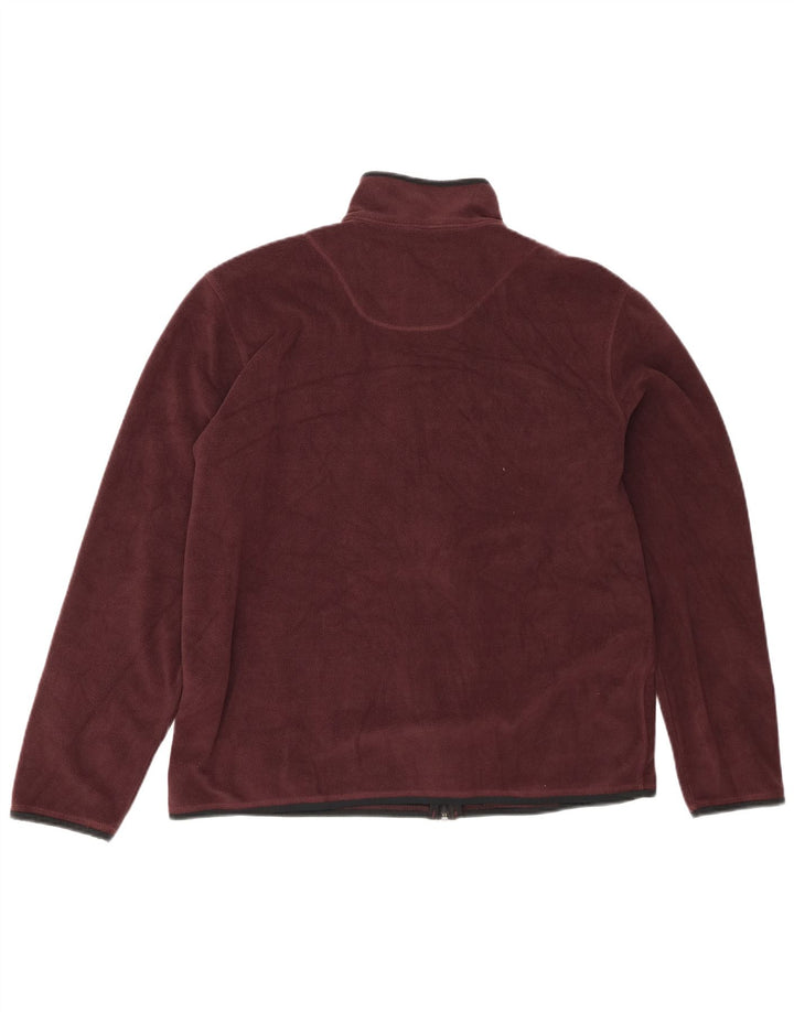 Marks & Spencer Veste polaire pour homme UK 40 Large Bordeaux Polyester