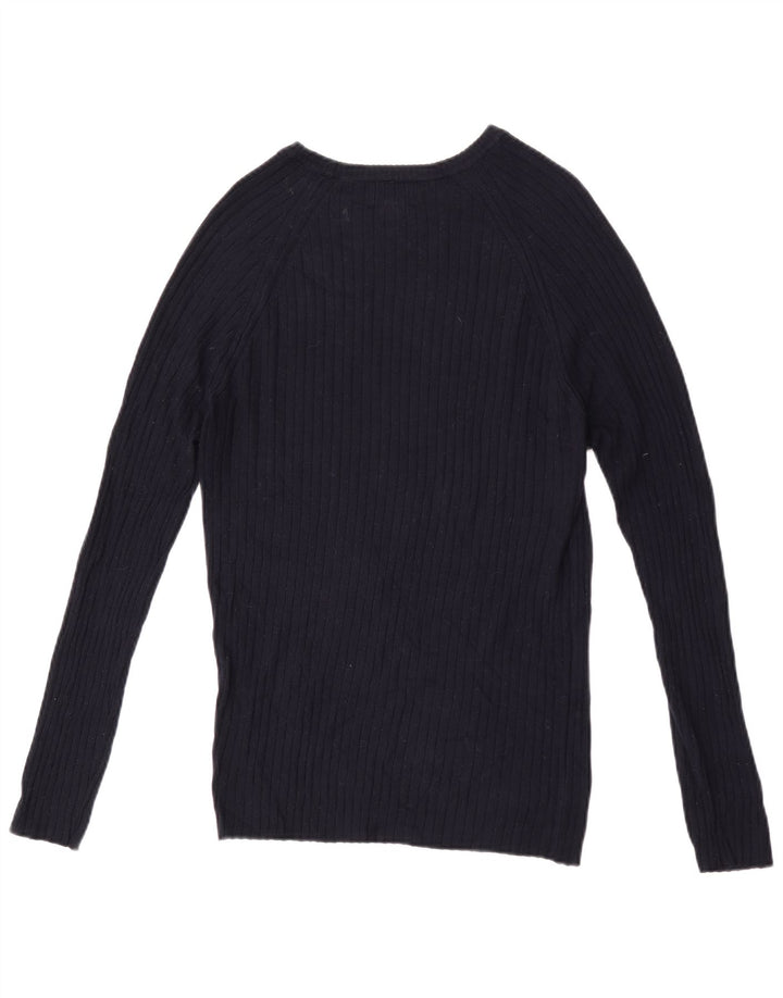 Zara Pull à col bateau pour homme Petit Bleu marine