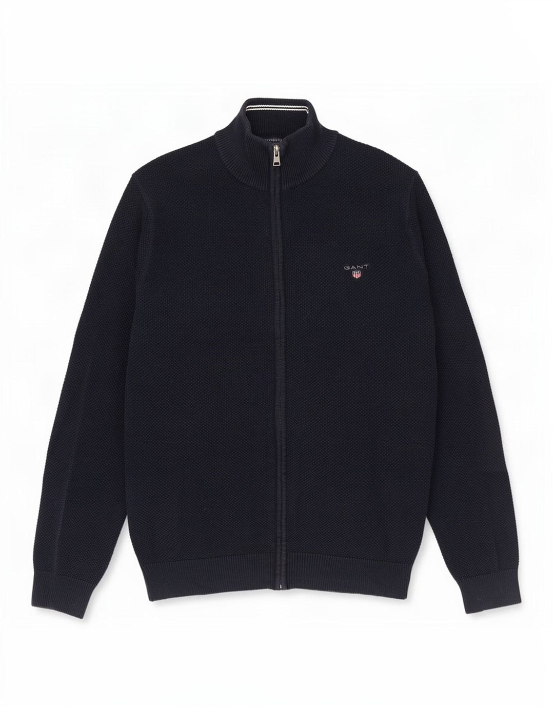 Gant Cardigan Homme Pull Large Bleu Marine Coton