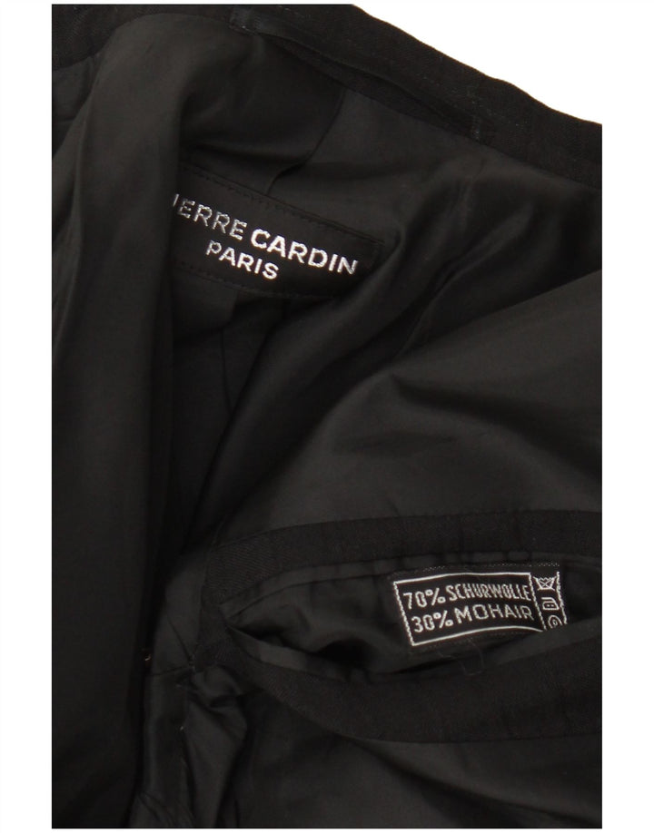 Pierre Cardin Veste Blazer 3 Boutons Homme UK 38 Laine Noir Moyen