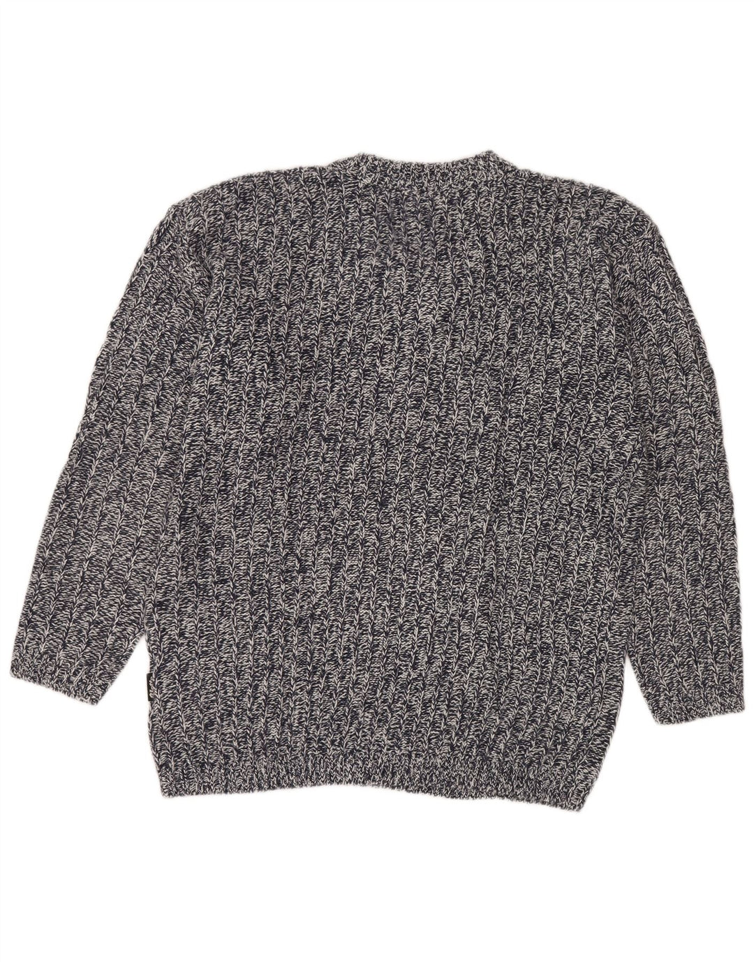 Lotto Pull Col V Homme Grand Acrylique Moucheté Bleu Marine