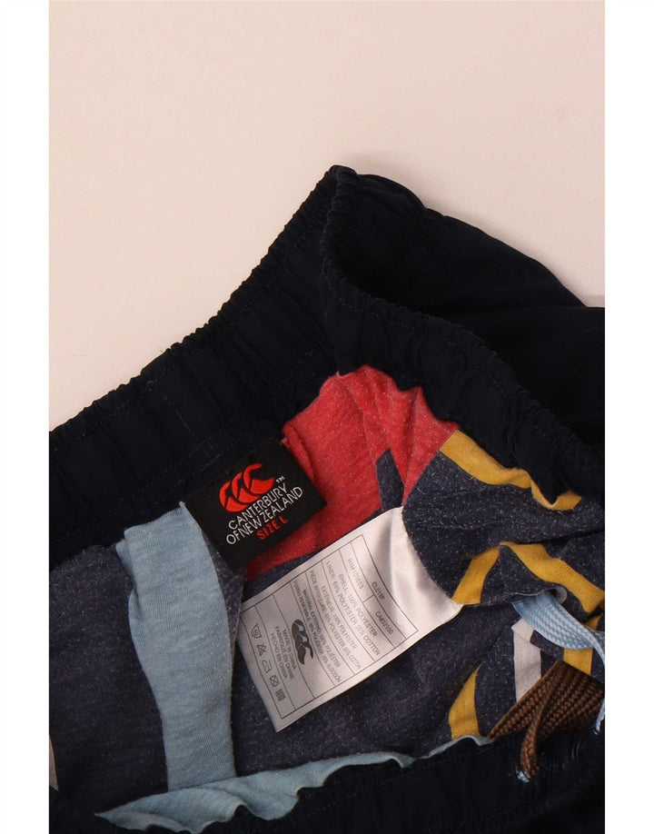 Canterbury Pantalon De Survêtement Graphique Homme Large Bleu Marine Polyester
