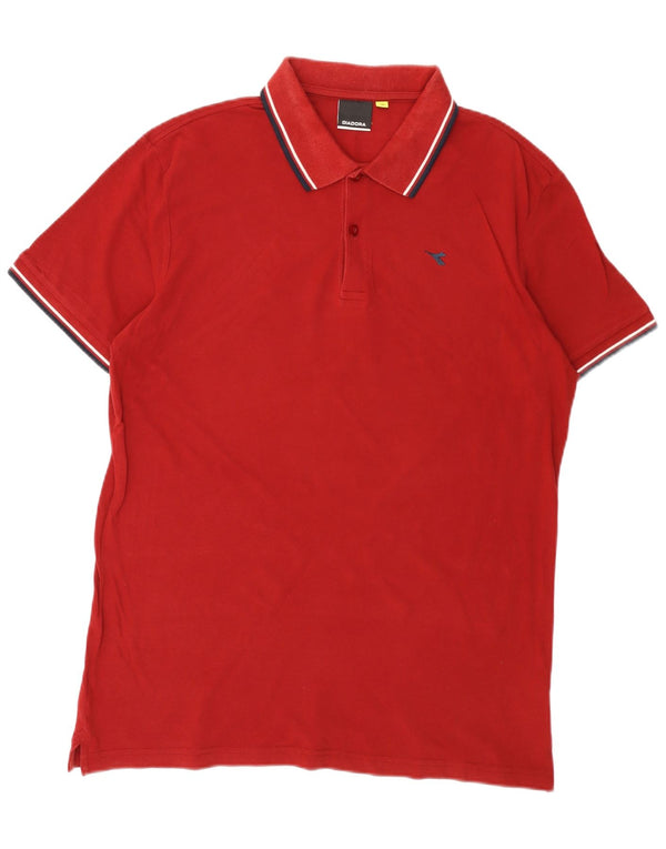 Diadora Polo Homme 2XL Rouge Coton