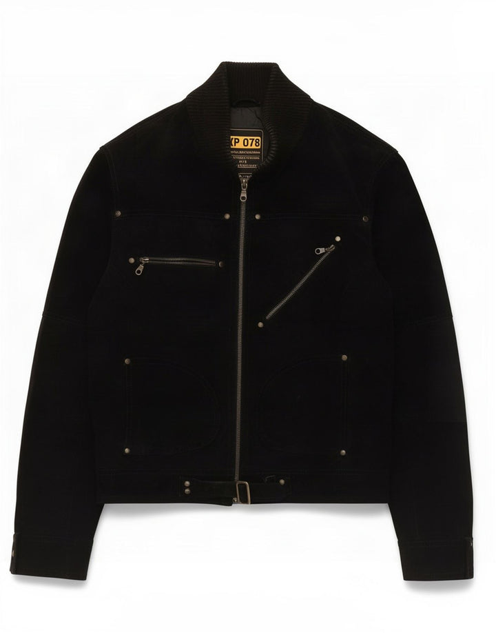 XP 078 Veste de course en cuir pour homme UK 44 2XL Noir