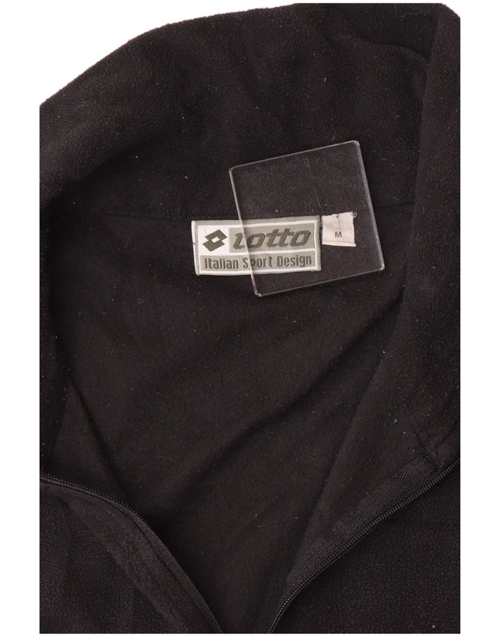 LOTTO Pull polaire à col zippé pour femme UK 14 Medium Noir