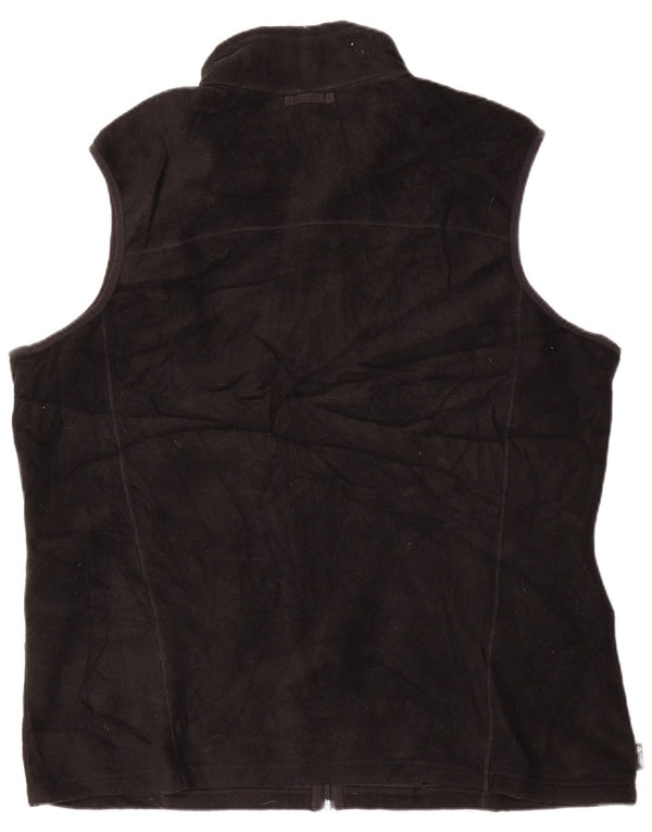 EDDIE BAUER Gilet polaire à doublure haute pour homme UK 42 XL Noir Polyester