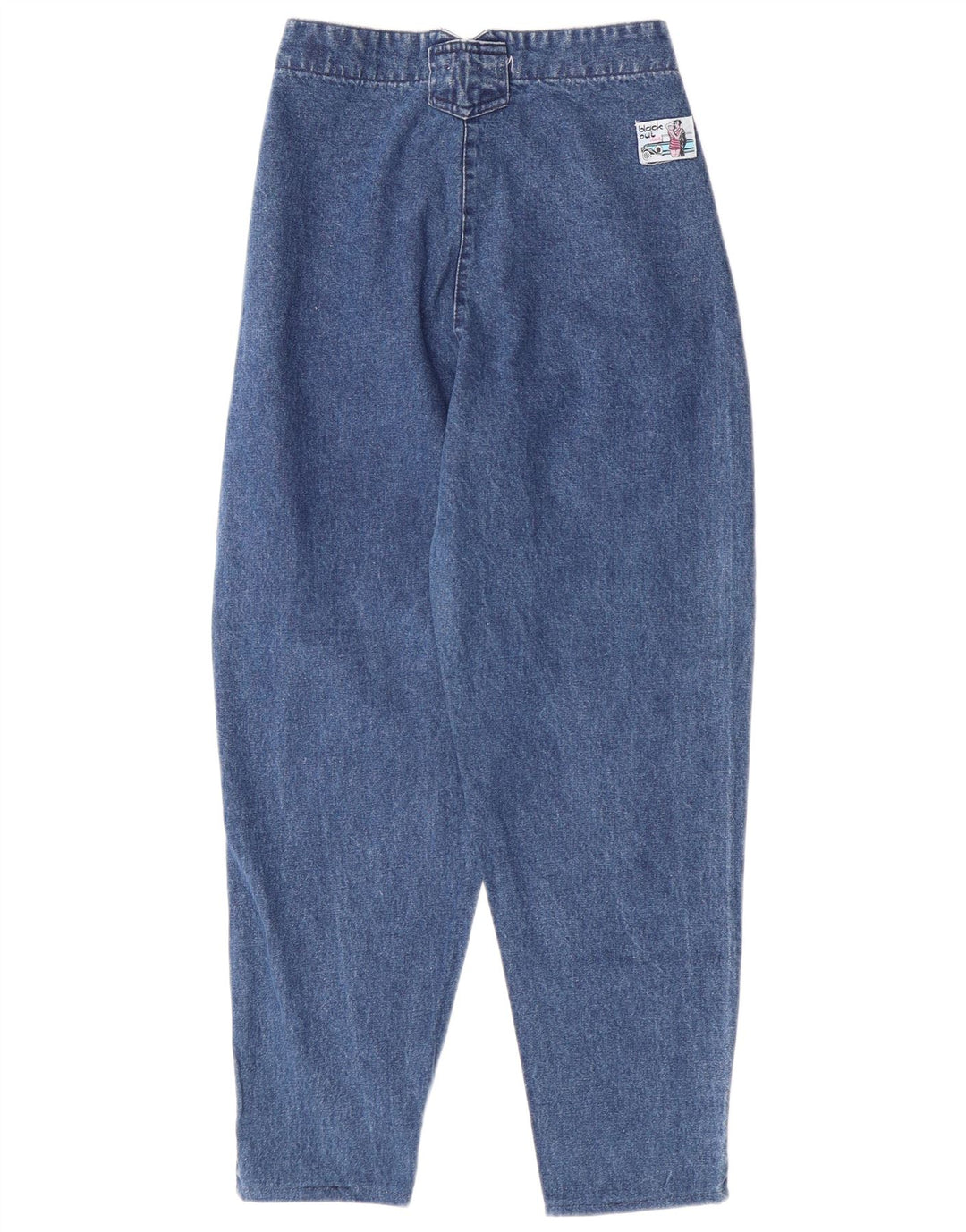 VINTAGE Jean fuselé taille haute femme W24 L26 coton bleu