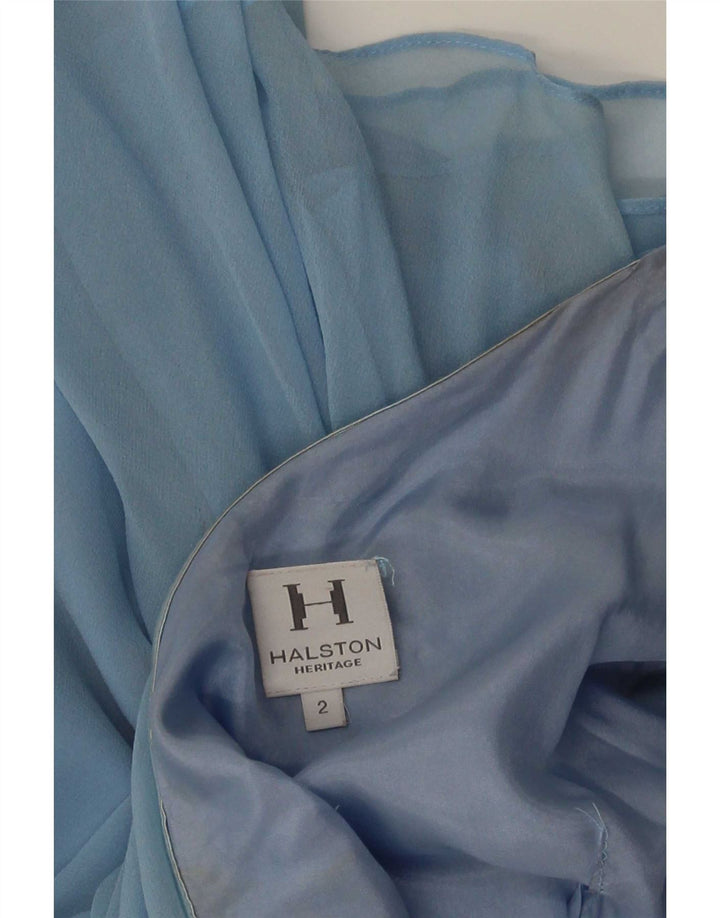 jupe asymétrique femme vintage W30 Bleu moyen