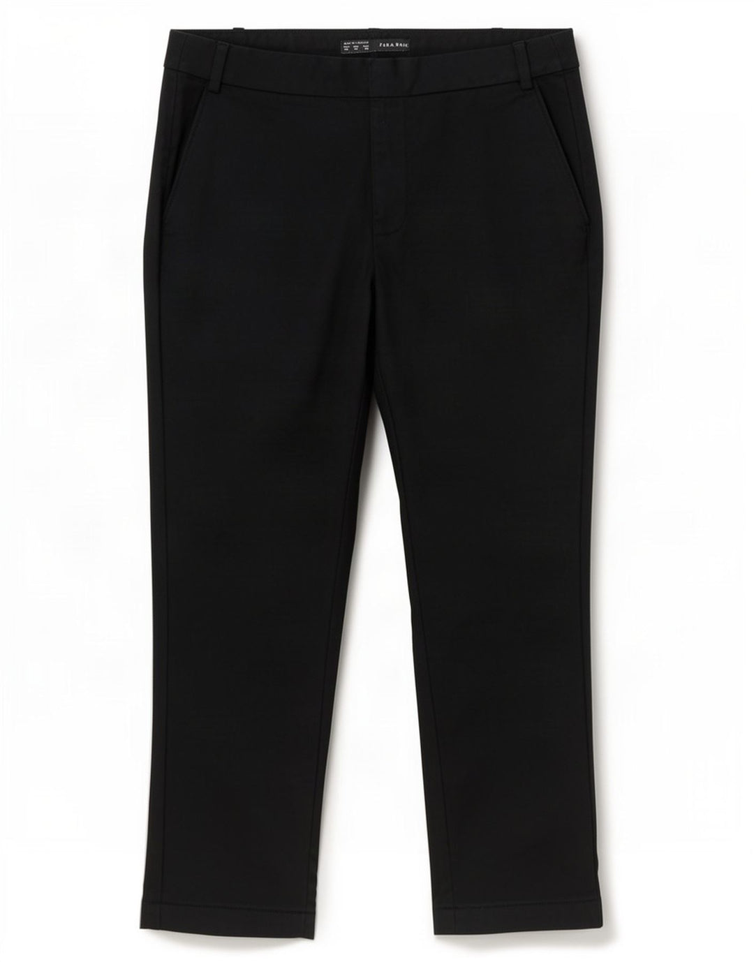 Zara Pantalon court droit pour femme EU 40 Medium W30 L25 Noir