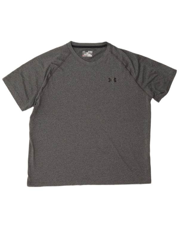 Under Armour T-Shirt Heat Gear Homme XL Gris Moucheté