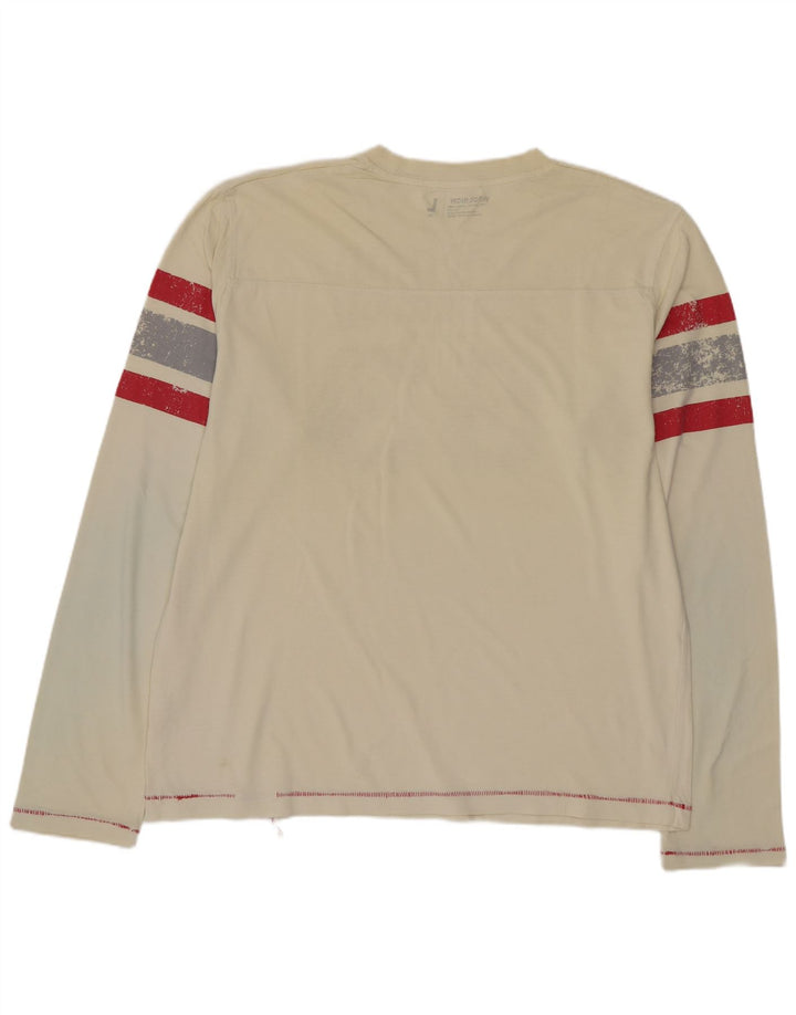 Woolrich Haut graphique à manches longues pour homme en coton beige