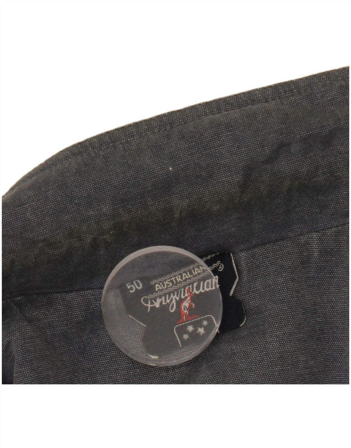 AUSTRALIAN L'ALPINA Veste Militaire Homme IT 50 Large Bleu Marine Coton