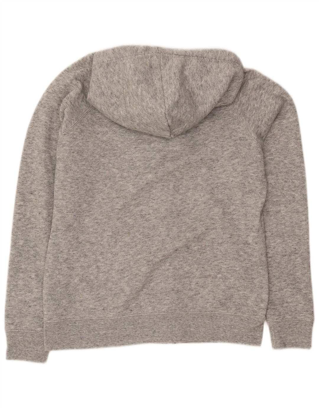 JACK WILLS Pull à capuche zippé pour femme UK 14 Grand gris moucheté en polyester