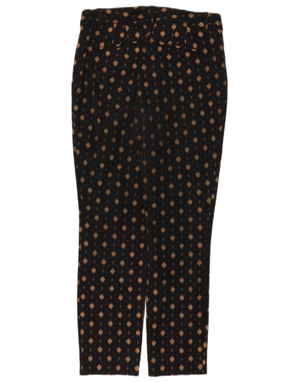 Gap Pantalon décontracté courbé à motif abstrait pour femme US 6 Medium W26 L27 Noir