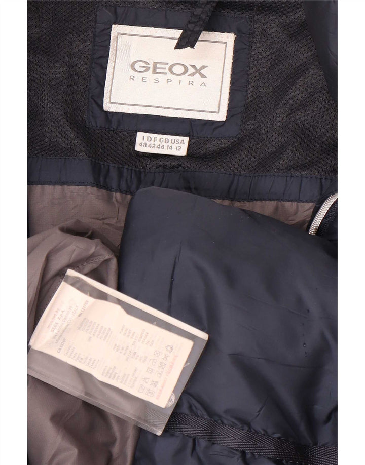 Geox Manteau rembourré pour femme UK 44 Large Bleu marine Polyester