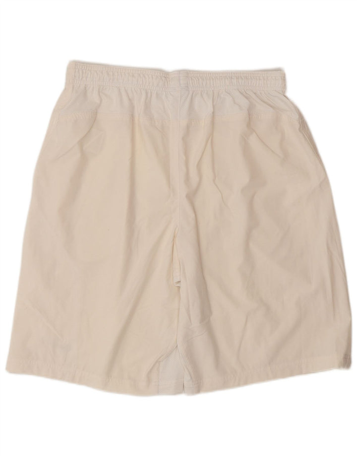 Nike Short de sport Dri Fit pour homme en polyester blanc cassé Taille L