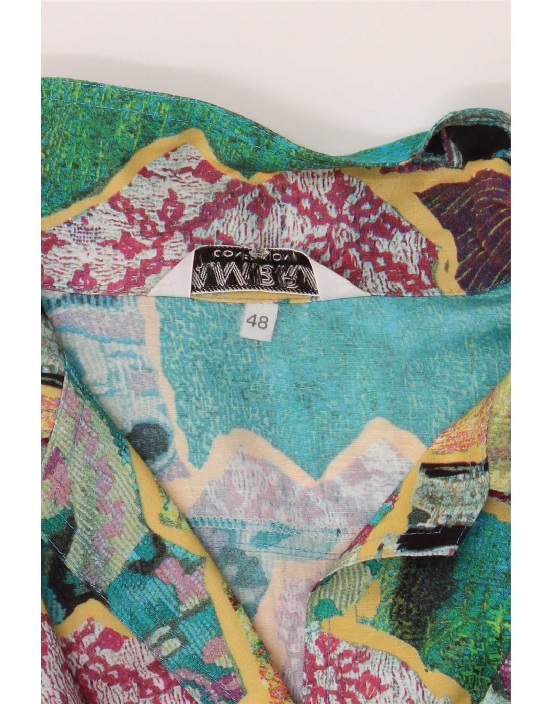 Ambra Femme Motif Abstrait Chemisier IT 48 XL Multicolore