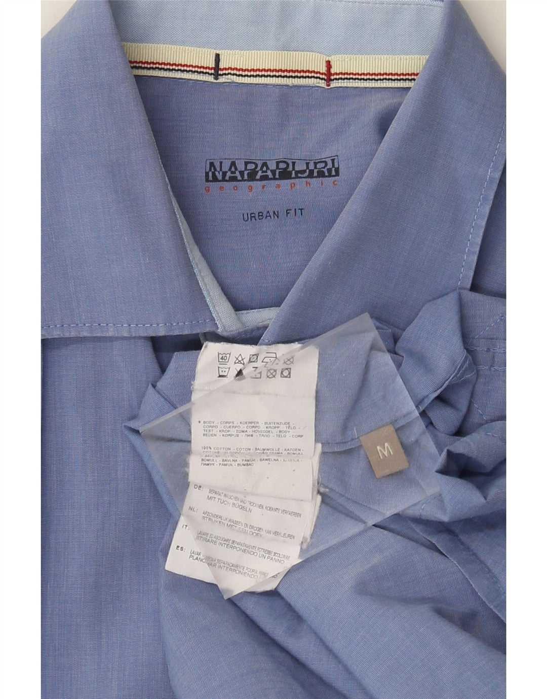 Napapijri Chemise Urban Fit Homme Bleu Moyen Coton