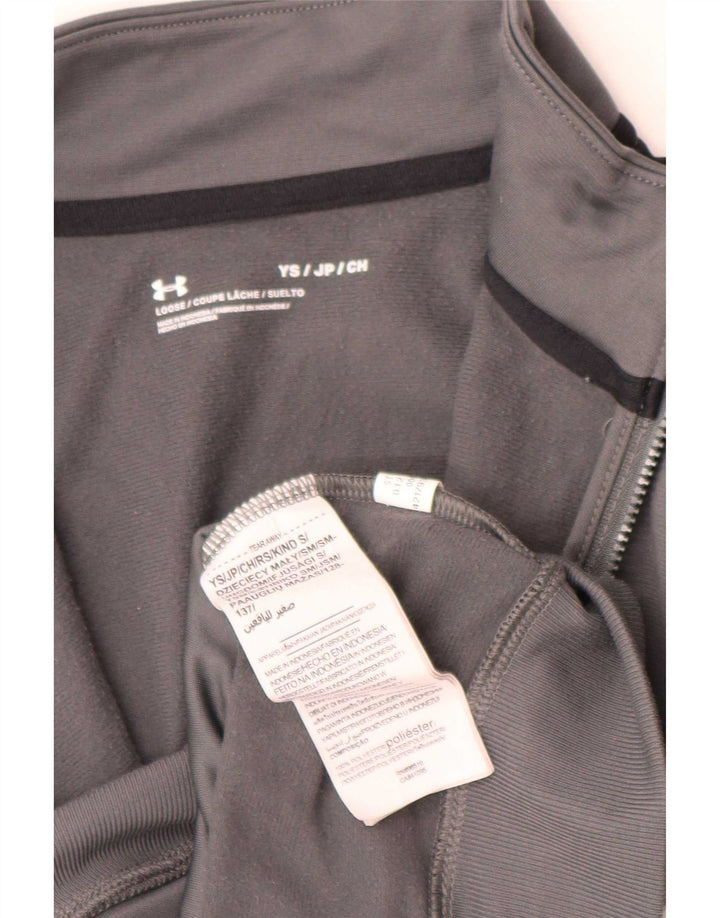 Under Armour Veste de survêtement pour garçon 7-8 ans Petit Gris Colorblock