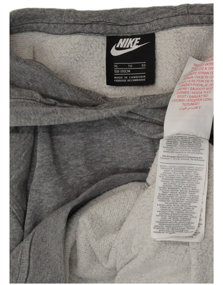 Nike Pull à capuche garçon 13-14 ans XL Gris Coton