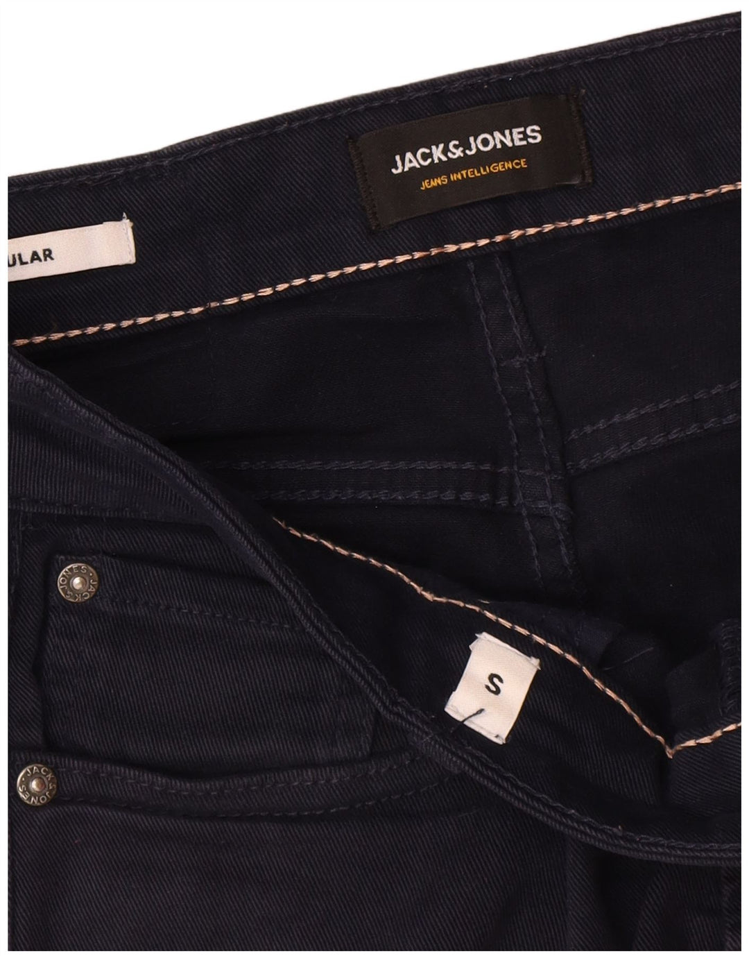 Jack & Jones Short en Denim Regular Homme Petit W29 Bleu Marine Coton