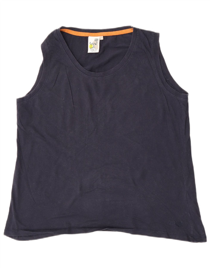 Weird Fish Débardeur Femme UK 16 Grand Bleu Marine Coton