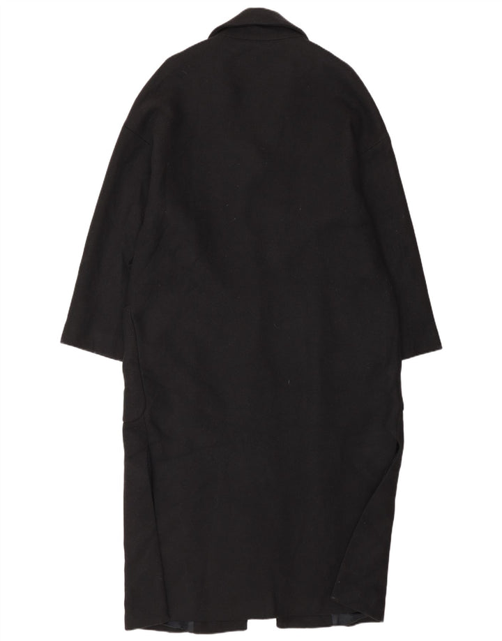 Zara Manteau surdimensionné pour femme UK 44 Laine noire moyenne