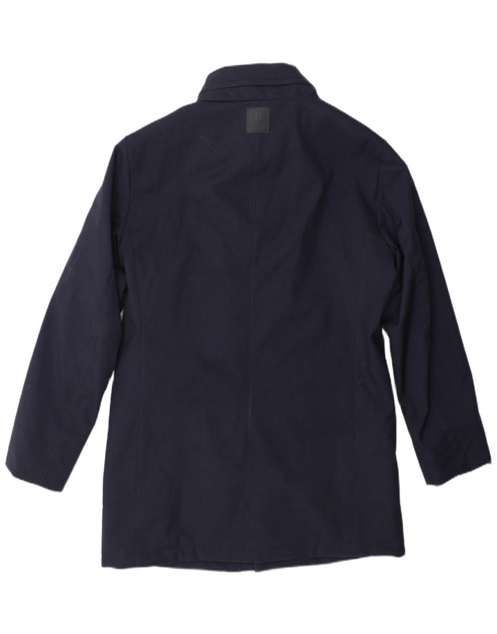 Boggi Manteau coupe-vent pour homme UK 38 Bleu marine moyen Polyester