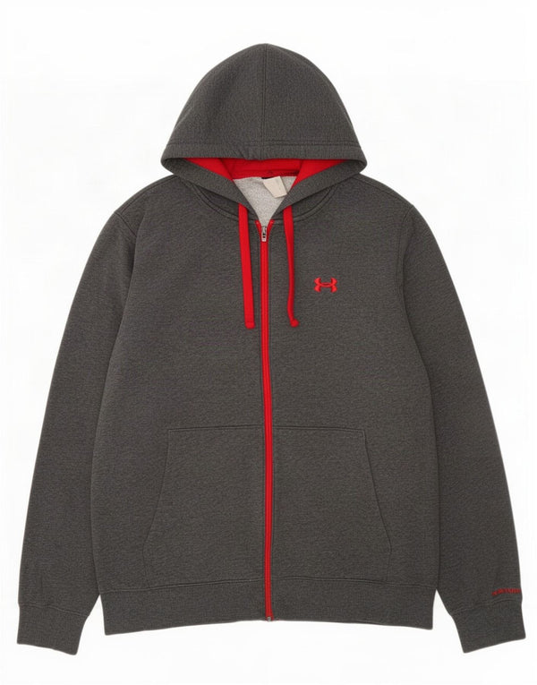 Under Armour Sweat à capuche zippé pour homme XL Gris