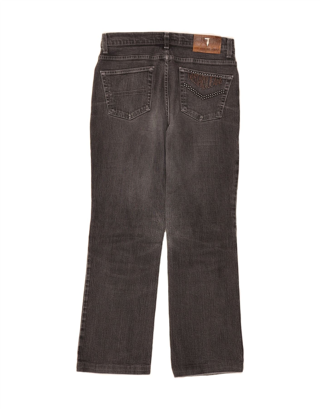 TRUSSARDI Womens Straight Jeans W31 L28 Grey Cotton Vintage Trussardi and Second-Hand Trussardi from Messina Hembry 