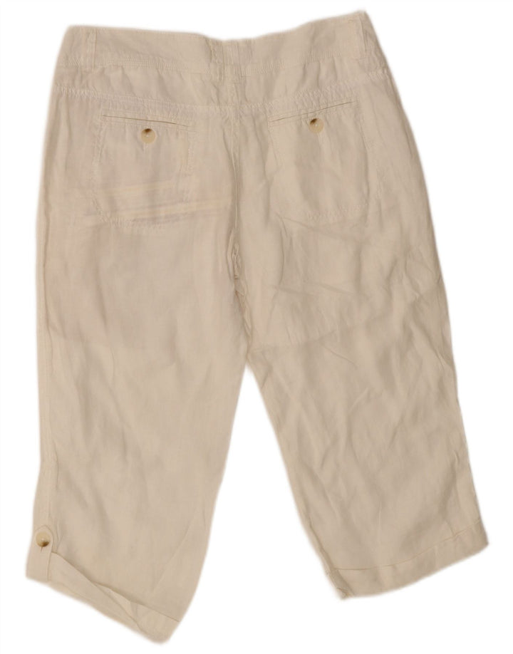 Fat Face Pantalon Capri Homme UK 10 Small W32 L23 Blanc