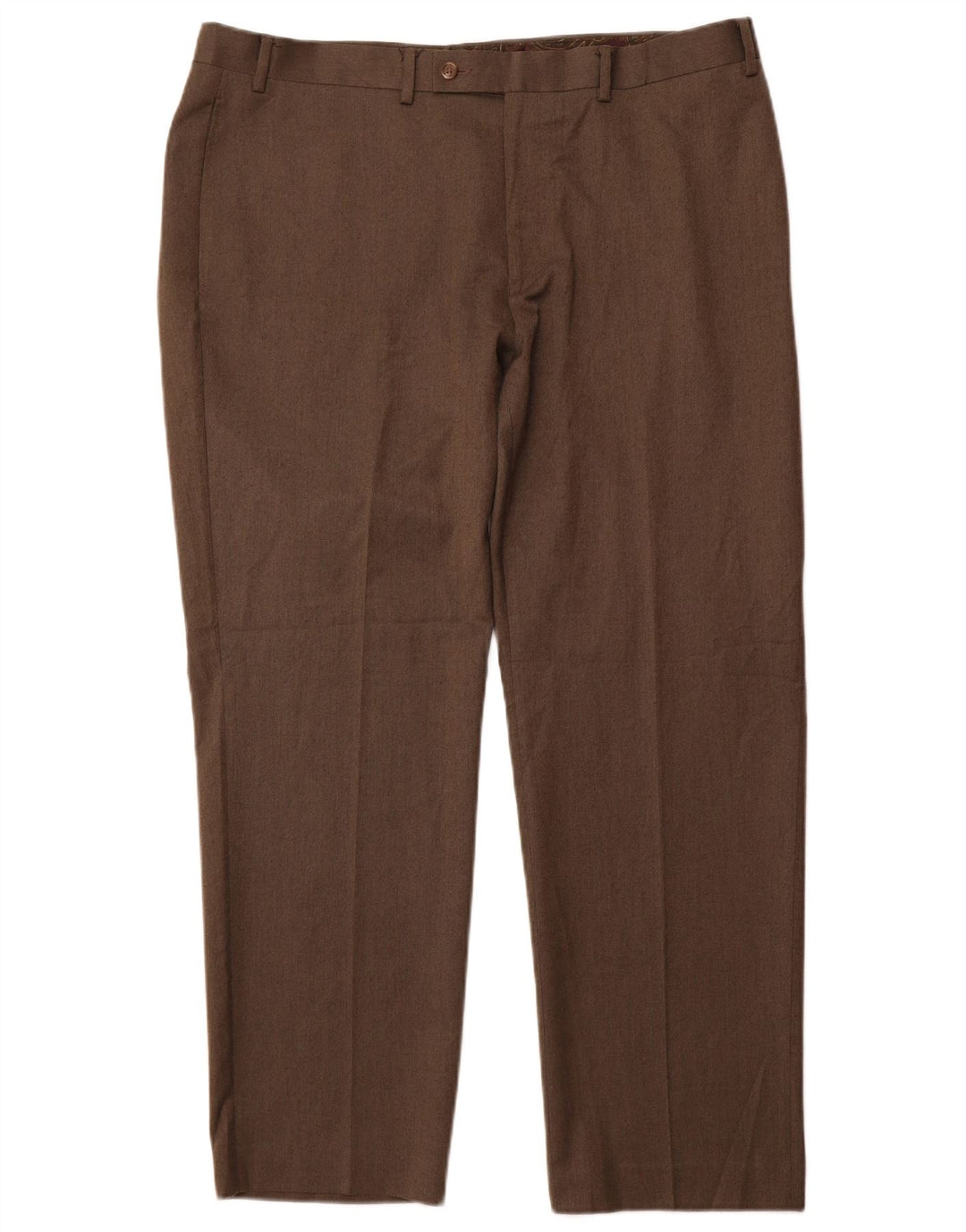 Ralph Lauren Pantalon de costume slim pour homme W40 L30 Marron Polyester