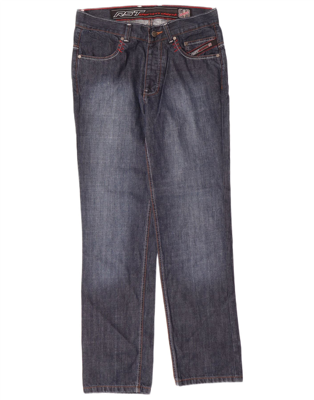 Jean droit régulier femme RST W32 L31 coton bleu marine