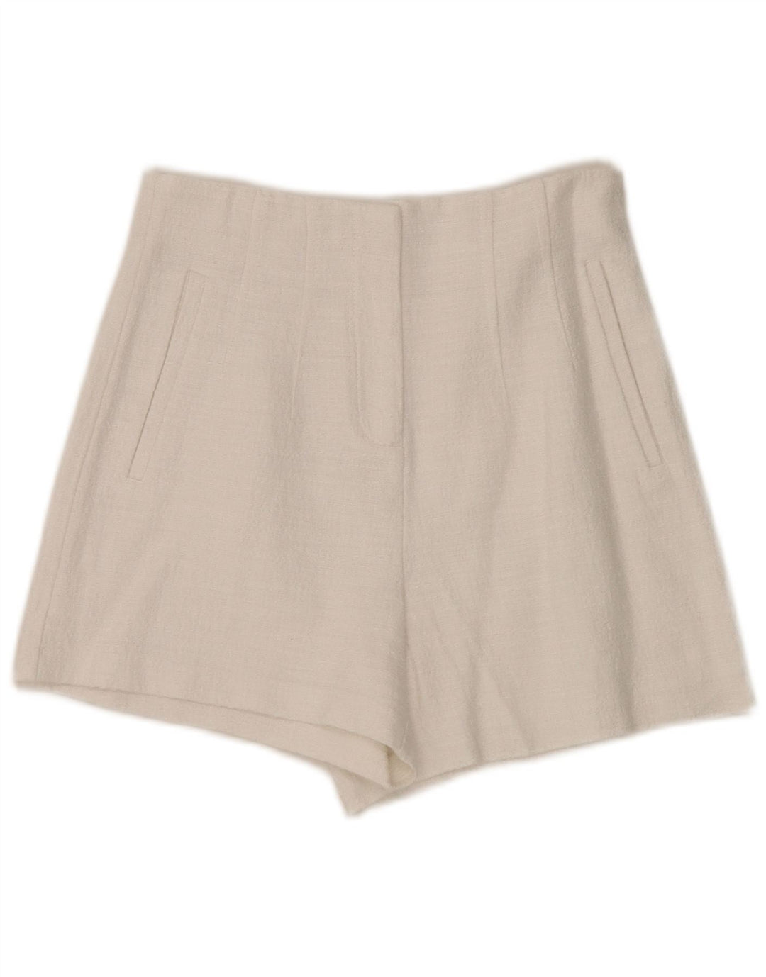 Zara Pantalon chaud taille haute pour femme Small W26 Blanc