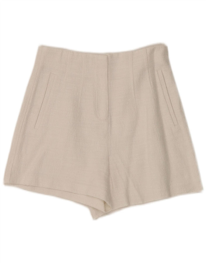 Zara Pantalon chaud taille haute pour femme Small W26 Blanc