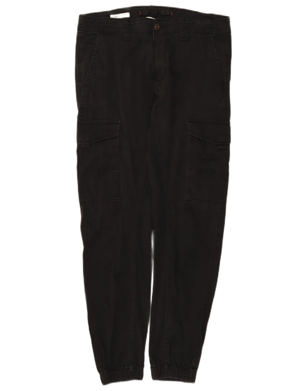 Jack & Jones Pantalon Cargo Paul Tapered Joggers W32 L29 Homme Noir Coton