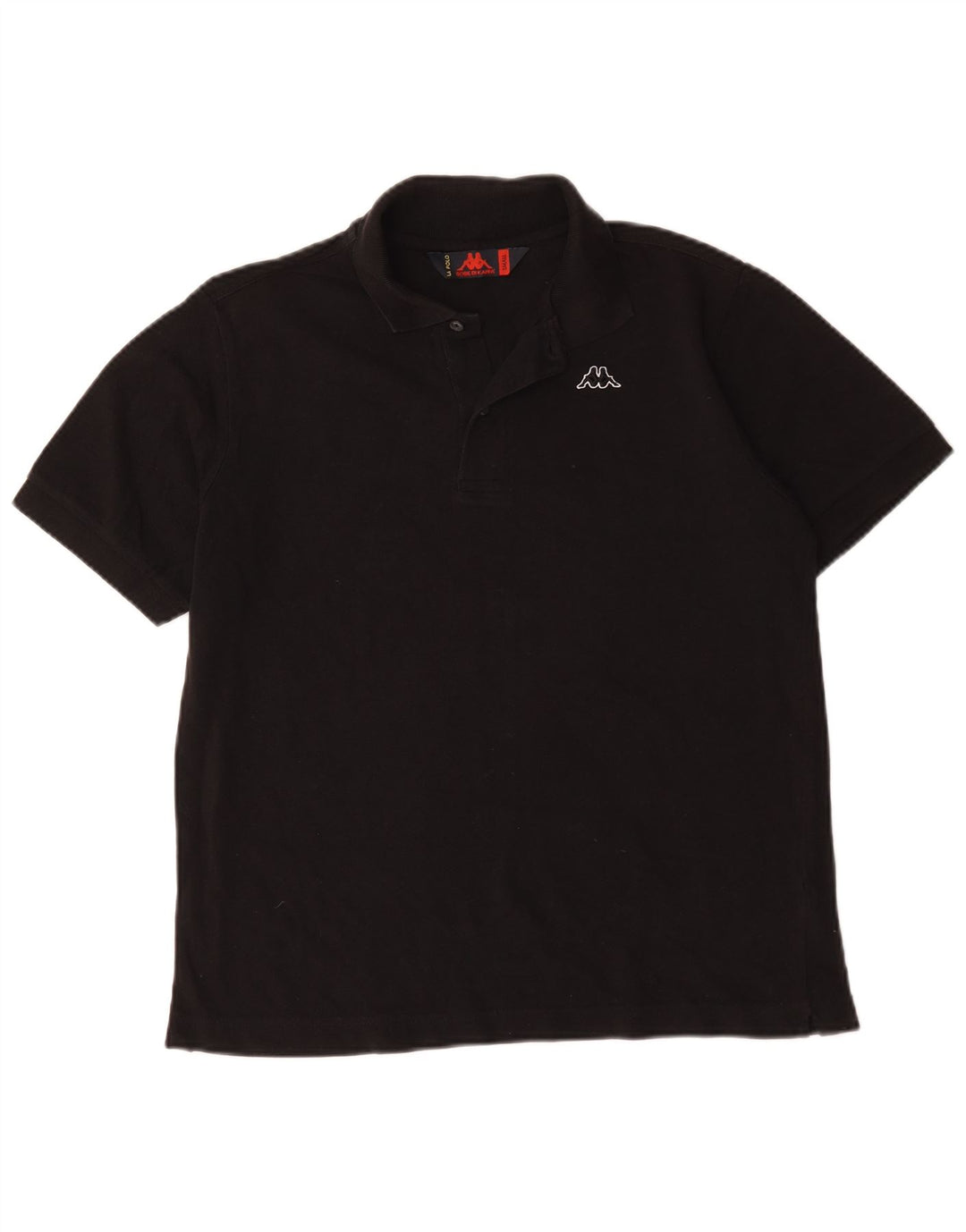 Kappa Polo Homme Petit Noir Coton
