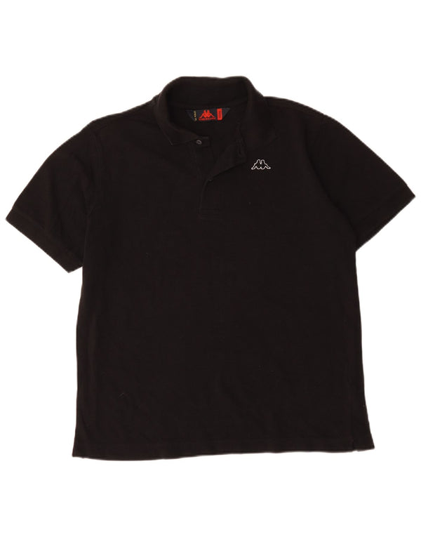 Kappa Polo Homme Petit Noir Coton
