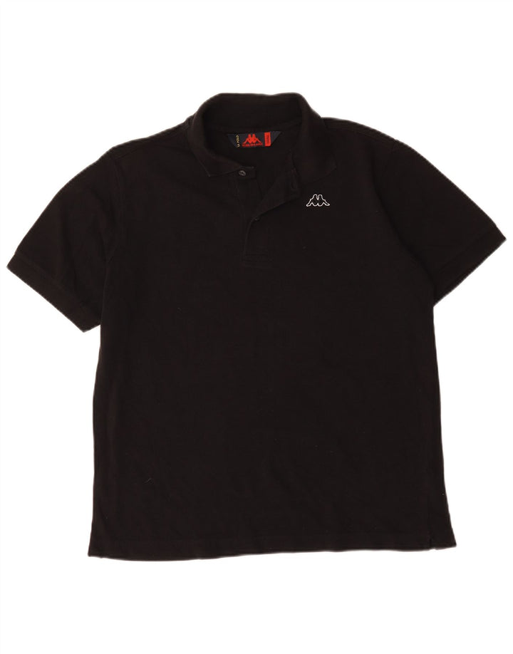 Kappa Polo Homme Petit Noir Coton
