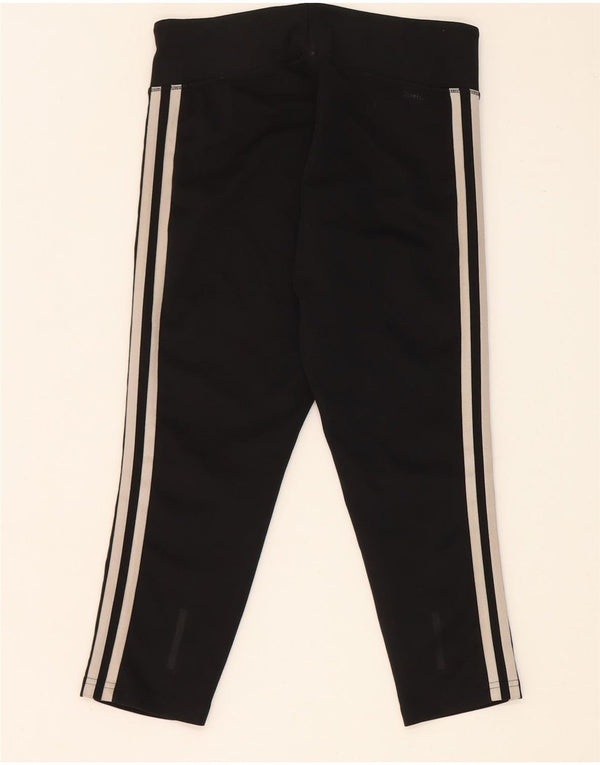 Adidas Climalite Capri Leggings UK 8/10 Petit Noir Polyester