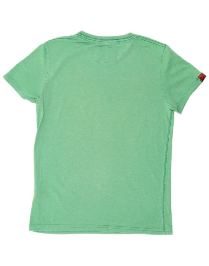 Superdry T-Shirt Graphique Homme Vert Moyen Coton
