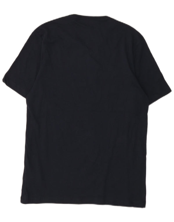 Hugo Boss Homme T-Shirt Top Bleu Marine Moyen Coton
