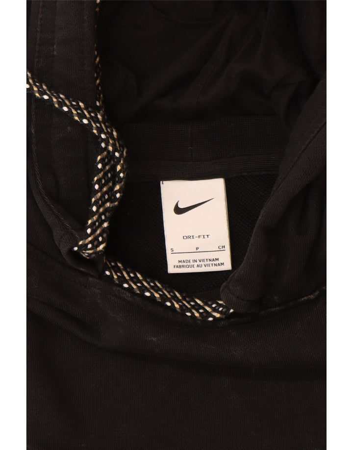 NIKE Pull à capuche graphique Dri Fit pour hommes, petit coton noir